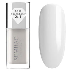 Base lissante Semilac 9 ml – Base lissante pour vernis à ongles classique, équilibrant, fortifiant et auto-nivelant