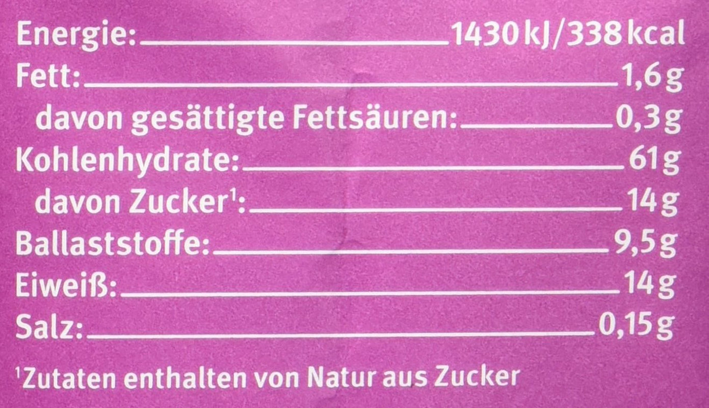 Muesli aromatisé aux baies d'épeautre Hof, non sucré, 425 g