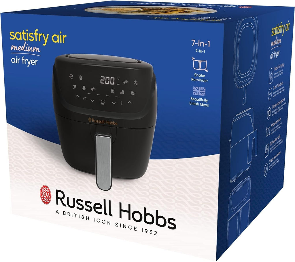 Russell Hobbs Air Fryer L 4L Rapid Airfryer, 7 funcții de gătit, 10 programe Electrocasnice Naty Shop