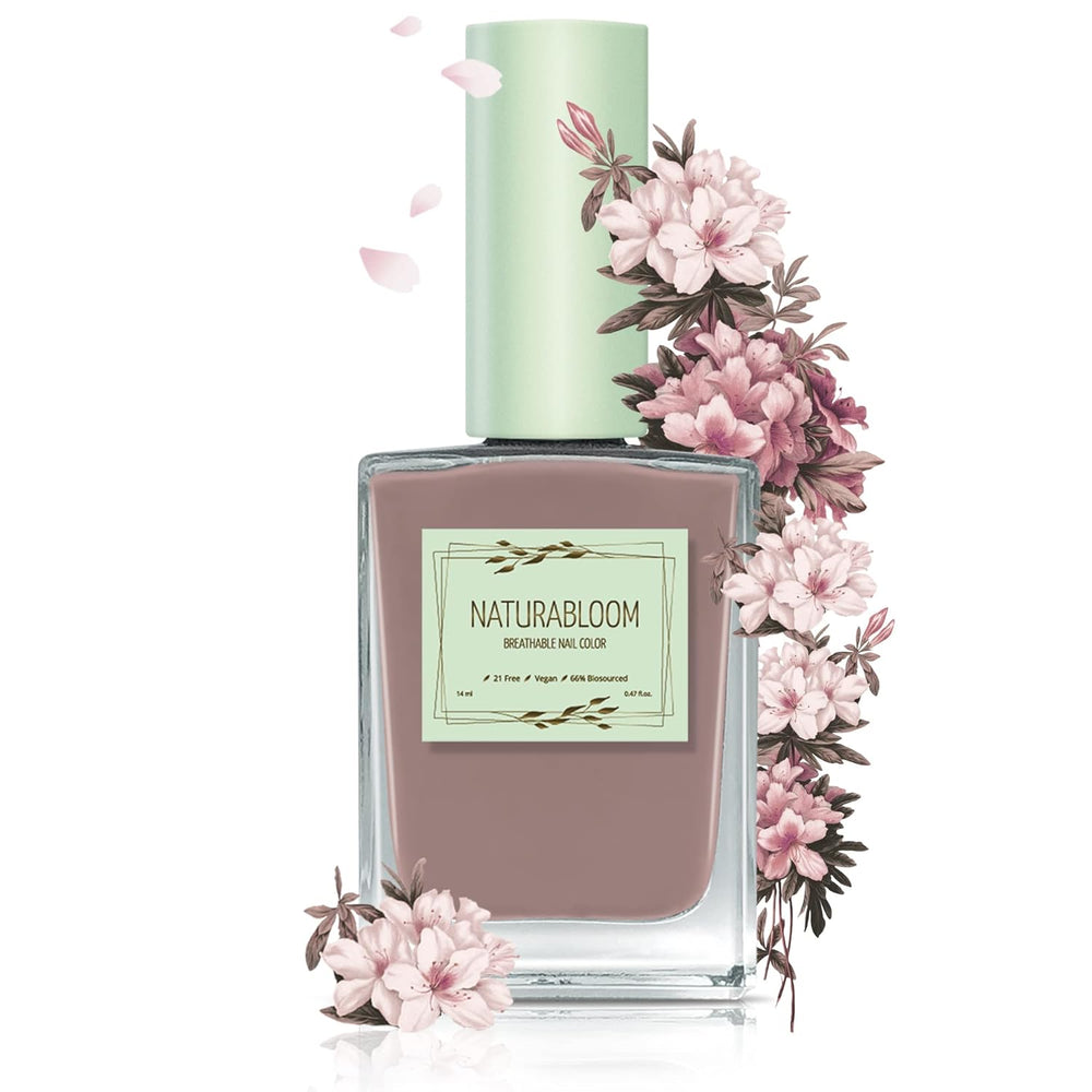 Vernis à ongles rouge à séchage rapide (Poppy Red) - vernis à ongles naturel avec formule végétalienne - respirant, durable et durable, 14 ml