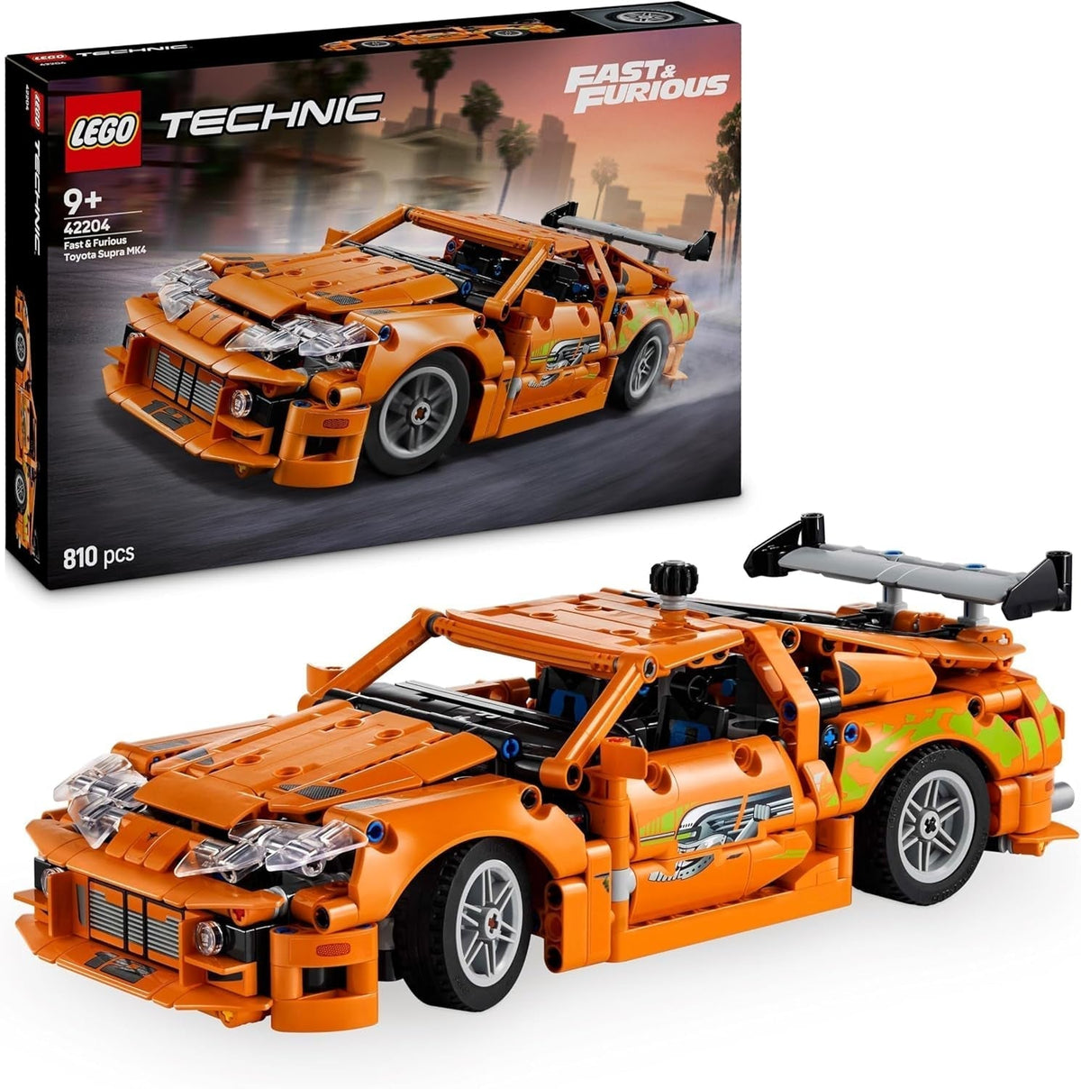 LEGO Technic Fast and Furious Toyota Supra MK4 - Voiture jouet - Avec moteur 6 cylindres et portes qui s'ouvrent - Modèle pour garçons et filles à partir de 9 ans - Idée cadeau d'anniversaire 42204 Jeux de construction Beuche den LEGO-Store Titre par défaut