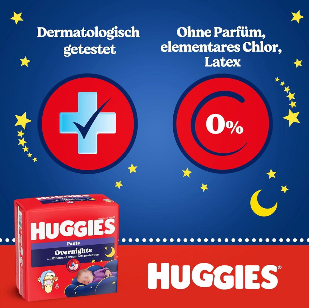 Pantalons de nuit Huggies taille 6 (15-25 kg), boîte à couches mensuelle, 88 pièces Mère et bébé Naty Shop