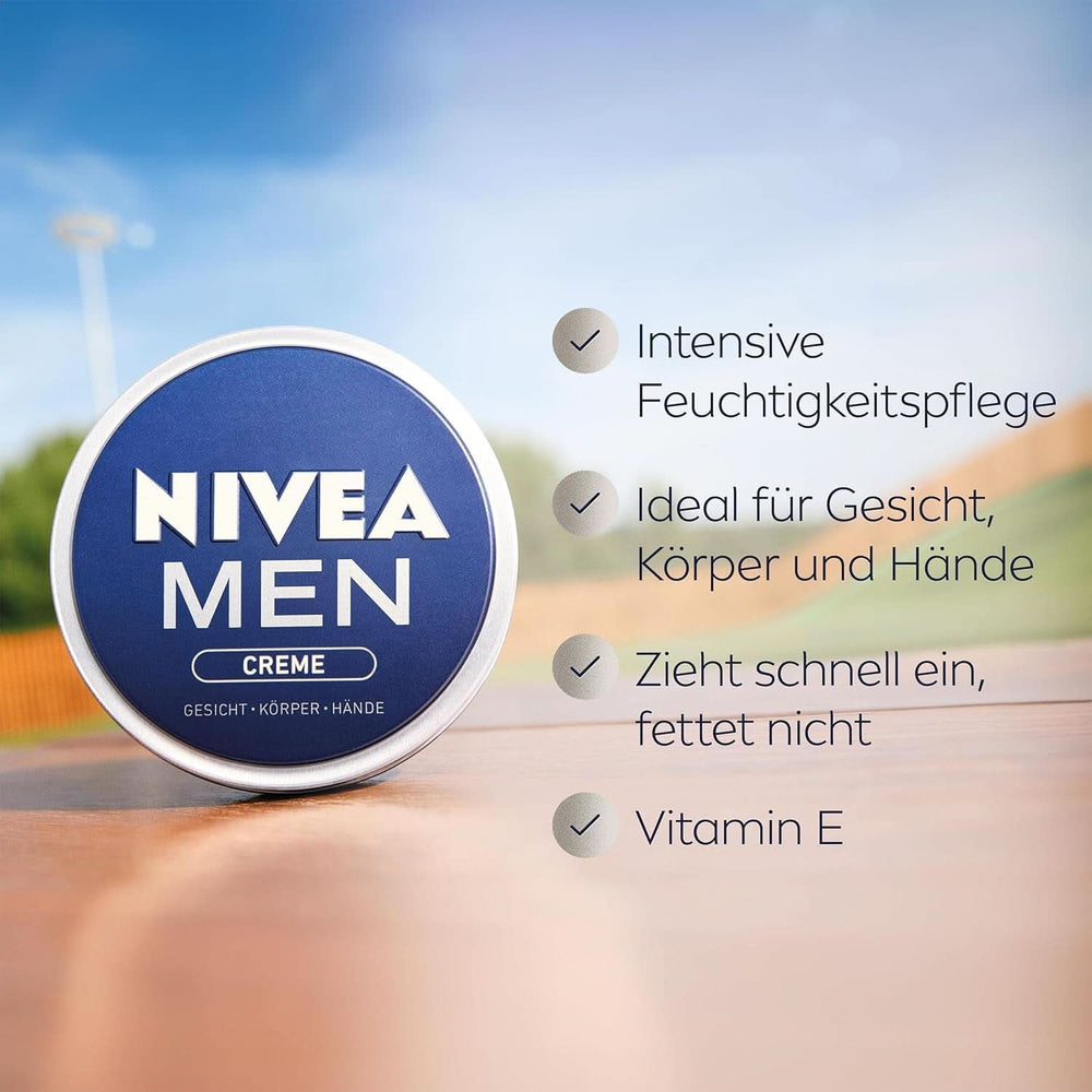 NIVEA MEN Creme, crème nourrissante pour la peau à la vitamine E, 150 ml Naty Shop