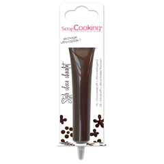 Scrapcooking - Stylo Chocolat Marron - Sucre d'écriture Chocolat 25 g - Stylo Sucre Décoratif Comestible - Écriture et Dessin - Etiquetage Fondant, Glaçage, Gâteaux - 6801