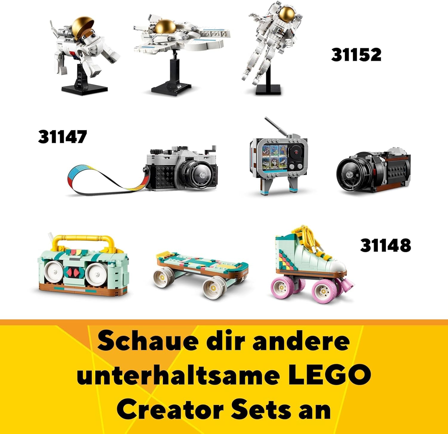 LEGO Creator Ensemble d'arroseurs de fleurs 3 en 1, décoration de chambre d'enfant, construisez un arroseur avec un bouquet de fleurs, des bottes en caoutchouc ou 2 oiseaux jouets, cadeau créatif pour filles et garçons de 8 ans 31149 Ensembles de construction Besuche den LEGO-Store