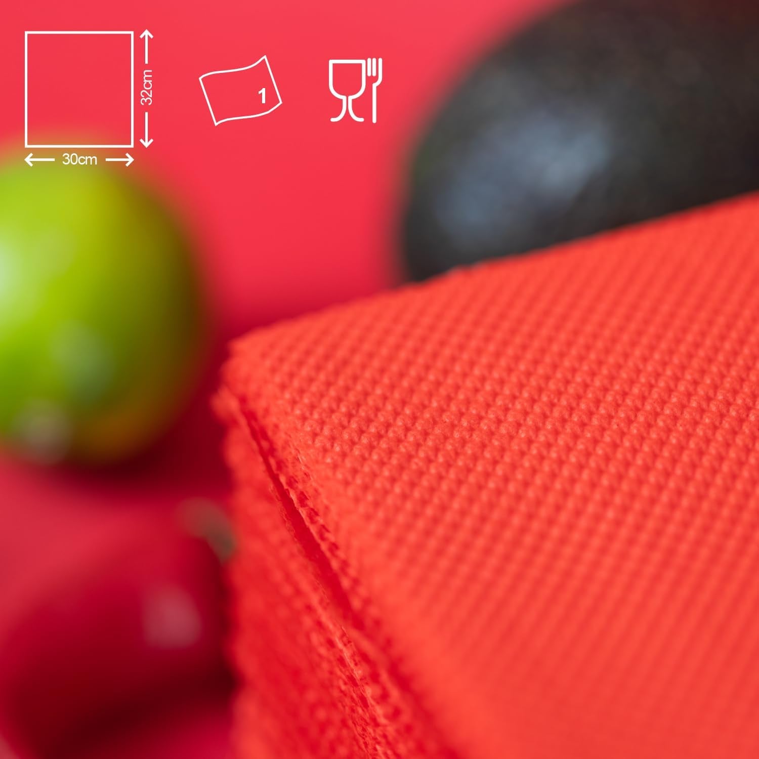 Serviettes en papier Renova, étiquette rouge rouge - 70 serviettes