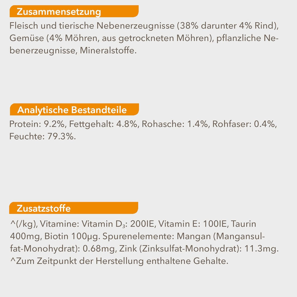 IAMS Delights Nourriture humide pour chat au bœuf juteux et carottes en gelée – Nourriture humide complète pour chat adulte, 24 sachets x 85 g