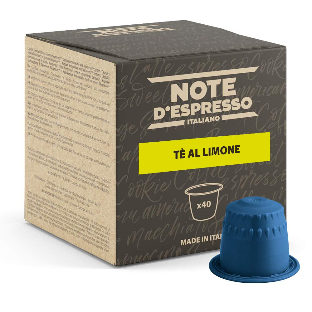 - Zitronentee - Kapselmaschinen - exclusivement compatible avec NESPRESSO - 40 capsules