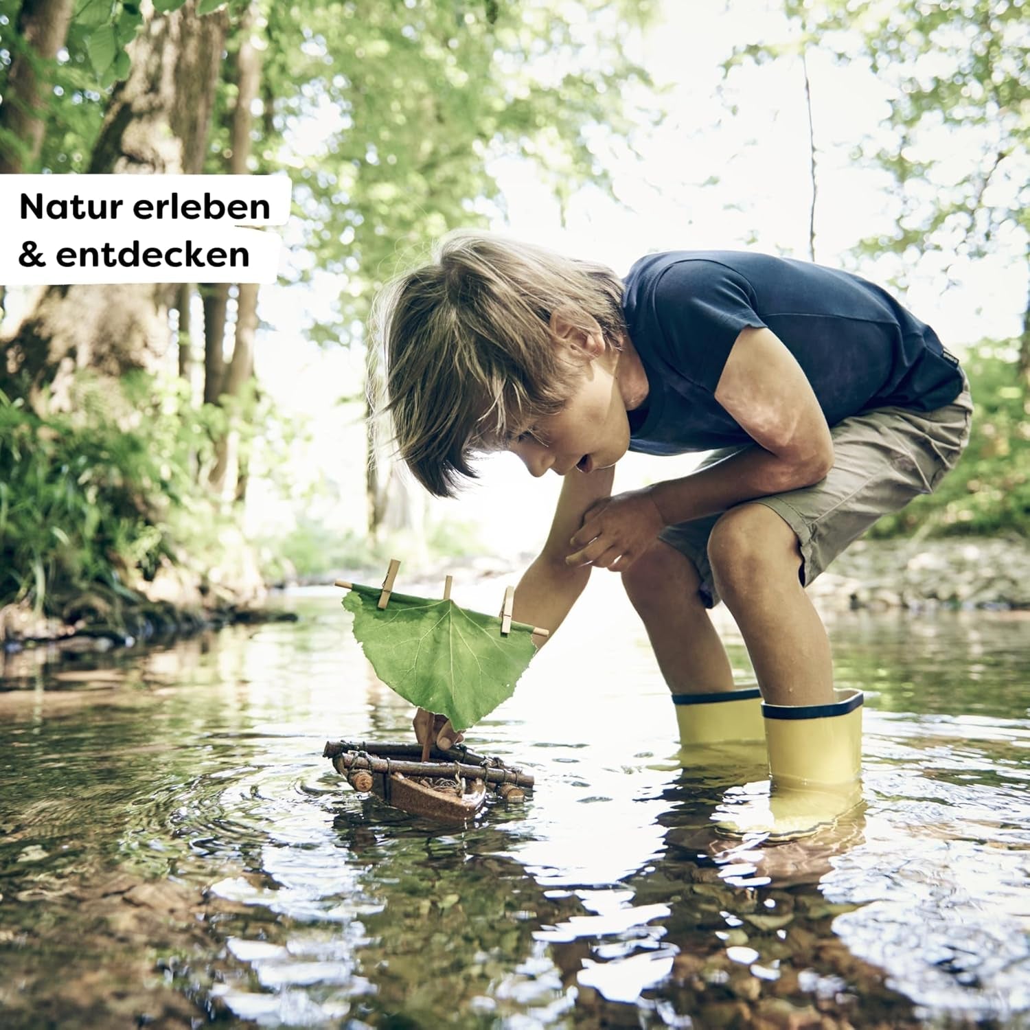 HABA Terra Kids Korkboot-Bausatz – DIY-Set zum Bauen & Gestalten eines schwimmfähigen Boots, mit Anleitung, ab 6 Jahren – 1304244001