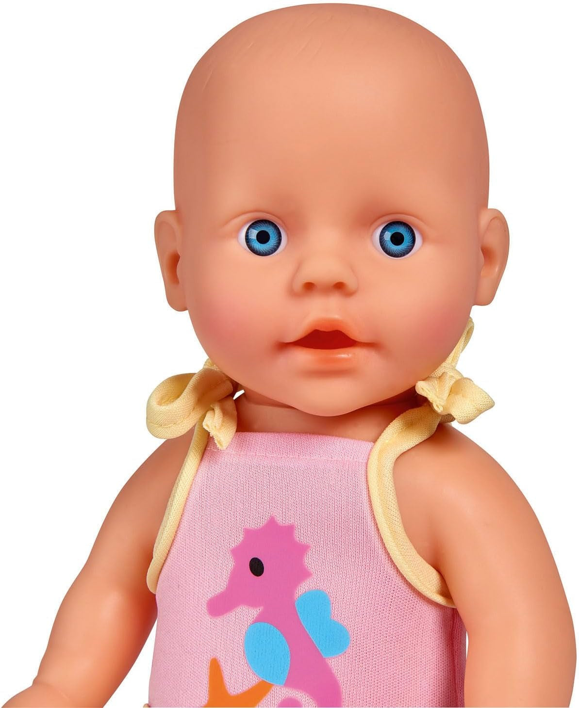 Simba 105030172 - Poupée de bain nouveau-né, poupée en vinyle en maillot de bain avec lunettes de natation, 30 cm, poupée, 3 ans et plus Poupées Naty Shop