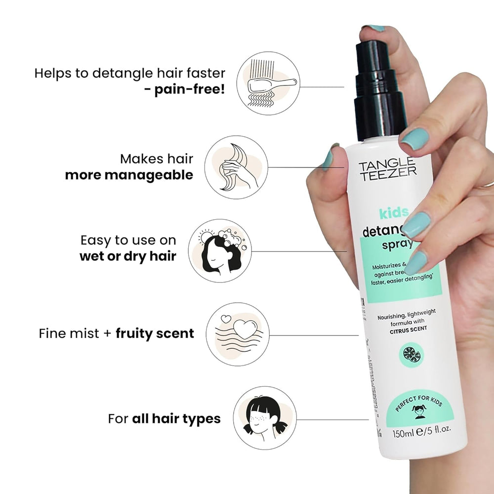 Spray démêlant pour enfants Tangle Teezer - Sans nœuds, sans larmes - Parfum frais d'agrumes - Végétalien et sans cruauté envers les animaux - Démêlage doux et rapide Produits démêlants Naty Shop