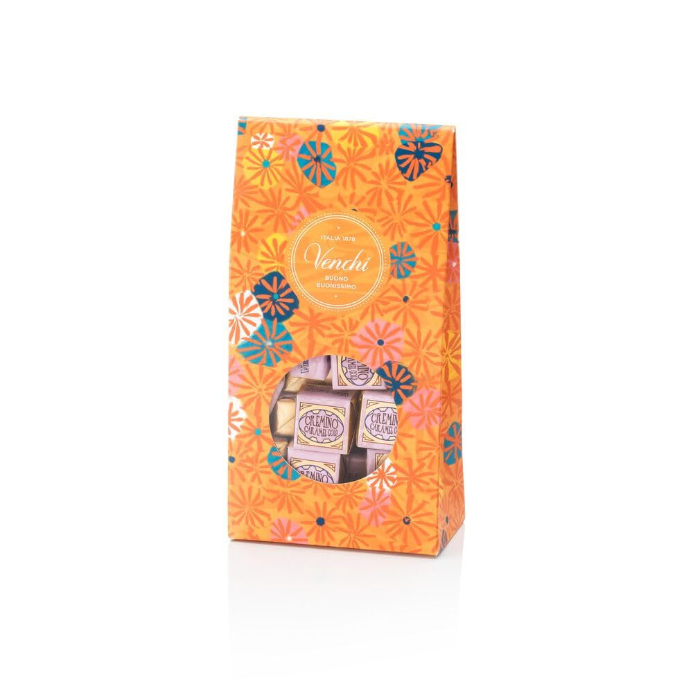 Venchi – Collection Murrine – Coffret cadeau avec assortiment de bonbons Cremino Caramel Gold, 300g – Idée cadeau – Sans gluten