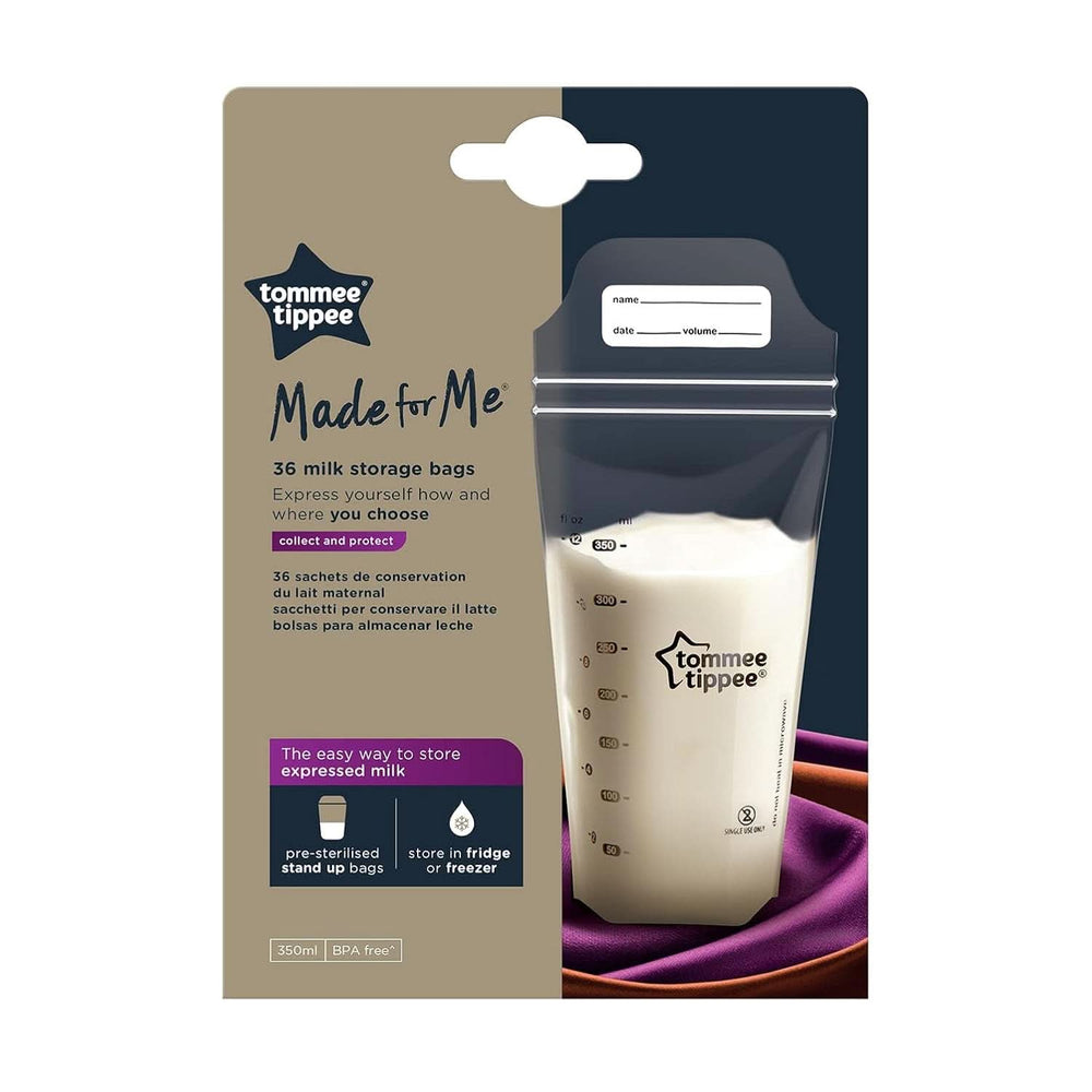 Tommee Tippee Closer to Nature Sachets de conservation du lait maternel, pré-stérilisés, 350 ml Accessoires Alimentation et Allaitement Bebe Naty Shop