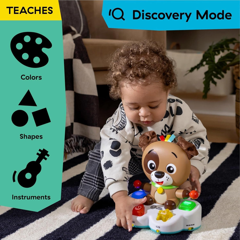 Baby Einstein, Drum & Learn Dean Jouet d'apprentissage musical - Jouet multisensoriel pour bébé, 2 modes de jeu, couleurs, formes et instruments, plus de 50 sons, à partir de 6 mois Jouets pour bébés Naty Shop