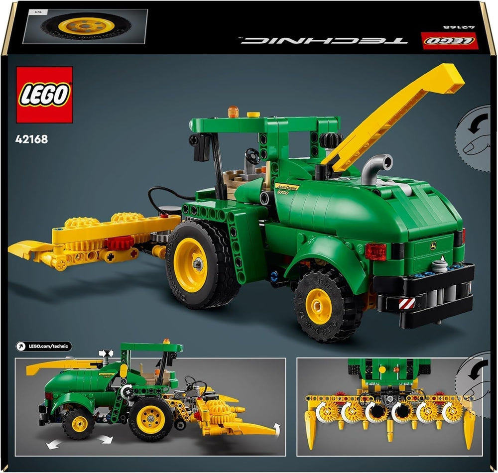 LEGO Technic John Deere 9700 Ensileuse de fourrage pour enfants, jouet, tracteur, ferme, modèle de véhicule avec fonctions réalistes, cadeau pour garçons et filles de 9 ans, 42168 Ensembles de construction Besuche den LEGO-Store