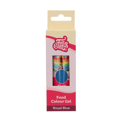 Colorant alimentaire Funcakes, gel bleu royal : Colorant alimentaire très concentré pour pâte, crème, fondant et pâte d'amande. Dosage facile. Une seule goutte pour créer des couleurs vibrantes. Halal. 30g.