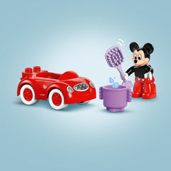 LEGO DUPLO - Disney Mickey's Clubhouse et sa voiture - jouet éducatif pour enfants d'âge préscolaire - jeu de construction avec 2 figurines, dont Mickey Mouse et Computer Toodles - idée cadeau pour garçons et filles à partir de 2 ans 10454 Jeux de construction Beuche den LEGO-Store