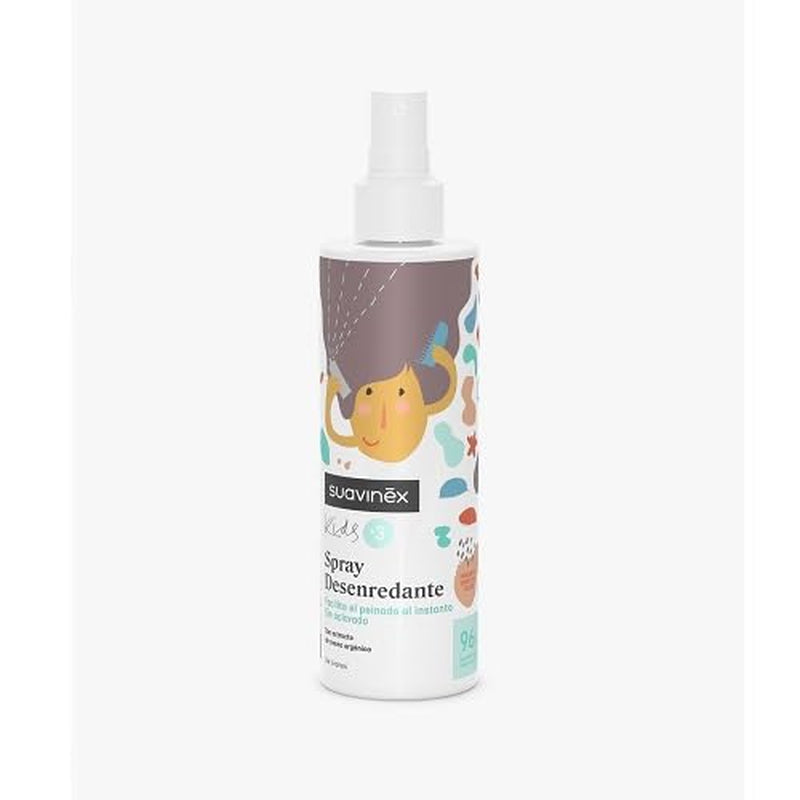 Suavinex Spray Démêlant Cheveux Filles & Garçons Sans Rinçage Peignage et Tirage Démêlant Smoothie aux Fruits Sans Allergène 96% Ingrédients Origine Naturelle 3 à 10 ans 250 ml Produits Démêlants Cheveux Naty Shop Titre par Défaut