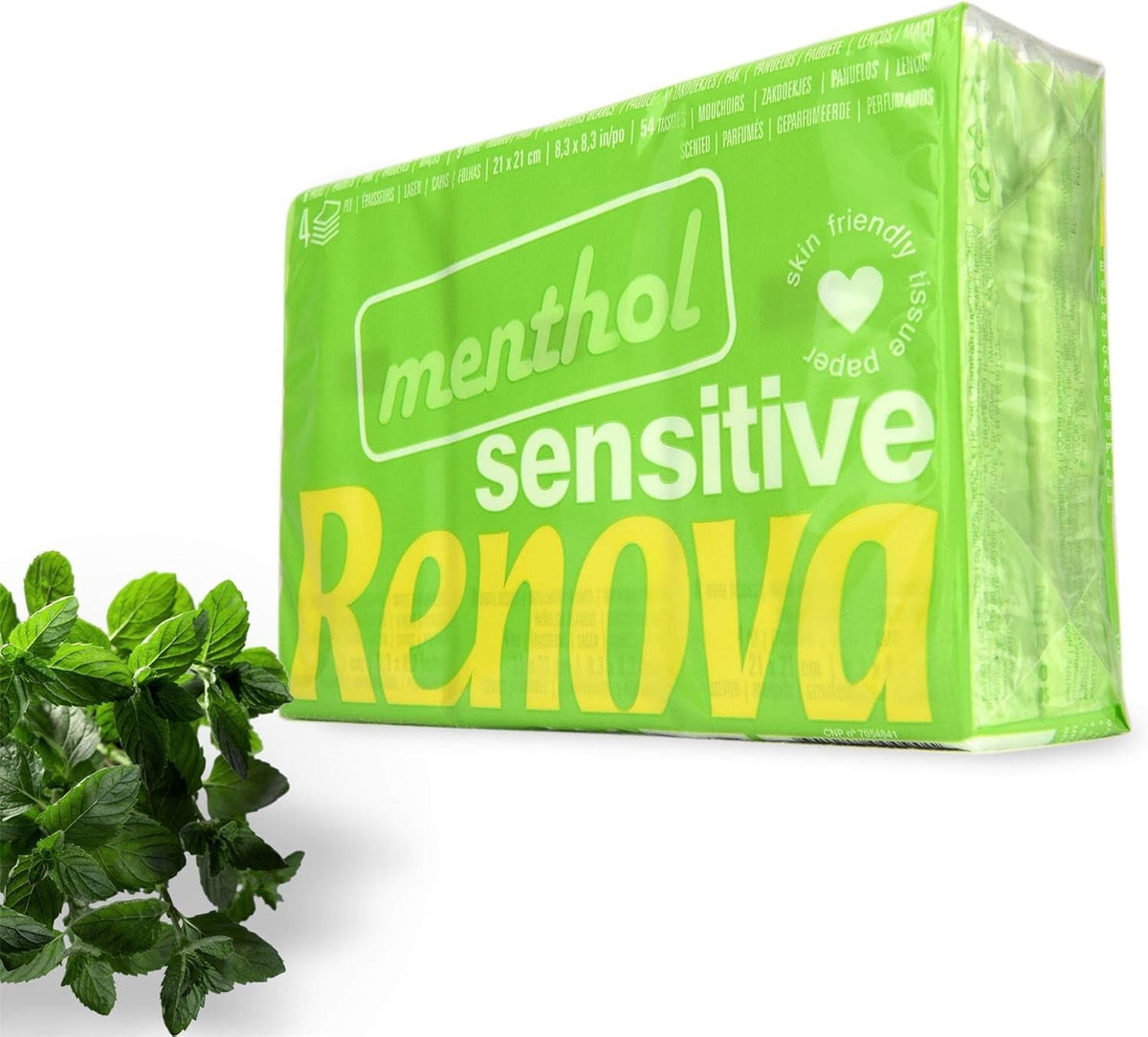 Renova SENSITIVE MENTHOL Pocket Mouchoirs 6 Pack Regular Blanc 1 Pièce (Pack de 6)