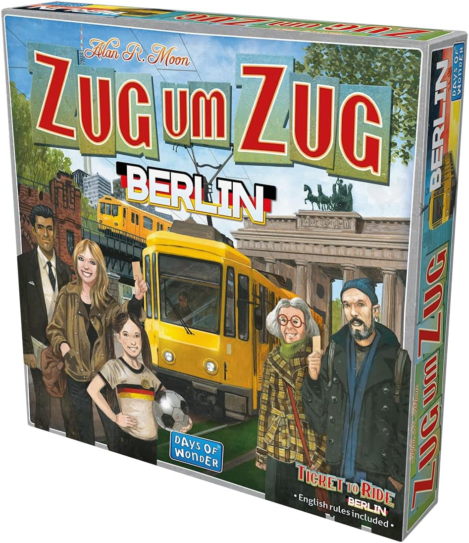 Days of Wonder, Les Aventuriers du Rail : Berlin, jeu familial, jeu de société, 2-4 joueurs, à partir de 8 ans, 10-15 minutes, allemand