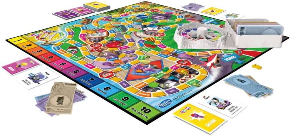 Hasbro Game of Life Jeu de société familial pour 2 à 4 joueurs, à partir de 8 ans, avec crayons