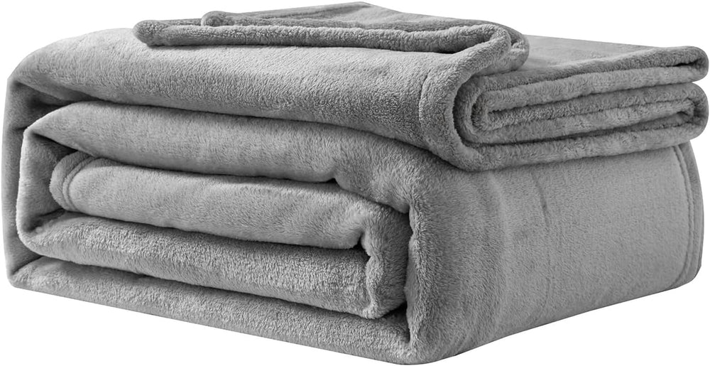 Couverture Douce Couverture Polaire Moelleuse 130 X 150 Cm Couvertures De Lit Couverture De Canapé Grandes Couvertures Et Jetés Doux pour Adultes Jetés De Canapé Chaud Lavable en Machine Noir Good Nite Lits Et Couvertures Gris 230 X 270 Cm