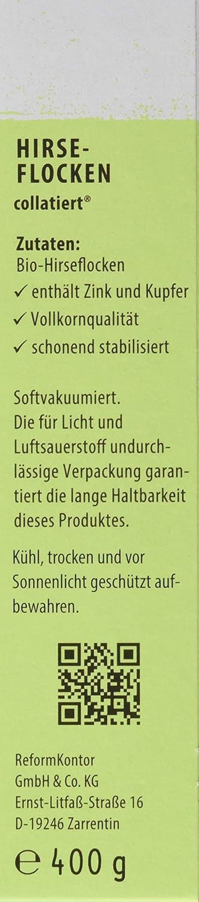 Hirse-Flocken Bio, Pack 6Er (6 X 400 G) Céréales Naty Shop