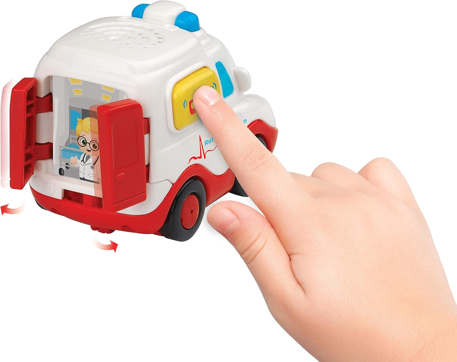 Baby 80-127804 - TUT TUT Baby Speedster - Road Set & 80-517004 TUT TUT Baby Speedster Ambulance Jouet pour enfants, multicolore Bebe Toys Naty Shop