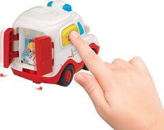 Vtech TUT TUT Baby Flitzer - Ambulance - Voiture jouet avec musique, bouton lumineux, phrases et sons intéressants - Pour les enfants de 1 à 5 ans, 8,8 x 5,5 x 7 cm Bebe Toys Naty Shop