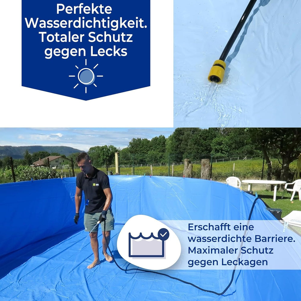 Gre FPR301 - Căptușeală pentru piscine rotunde, 300 x 120 cm (lungime x înălțime), sistem de agățare, albastră