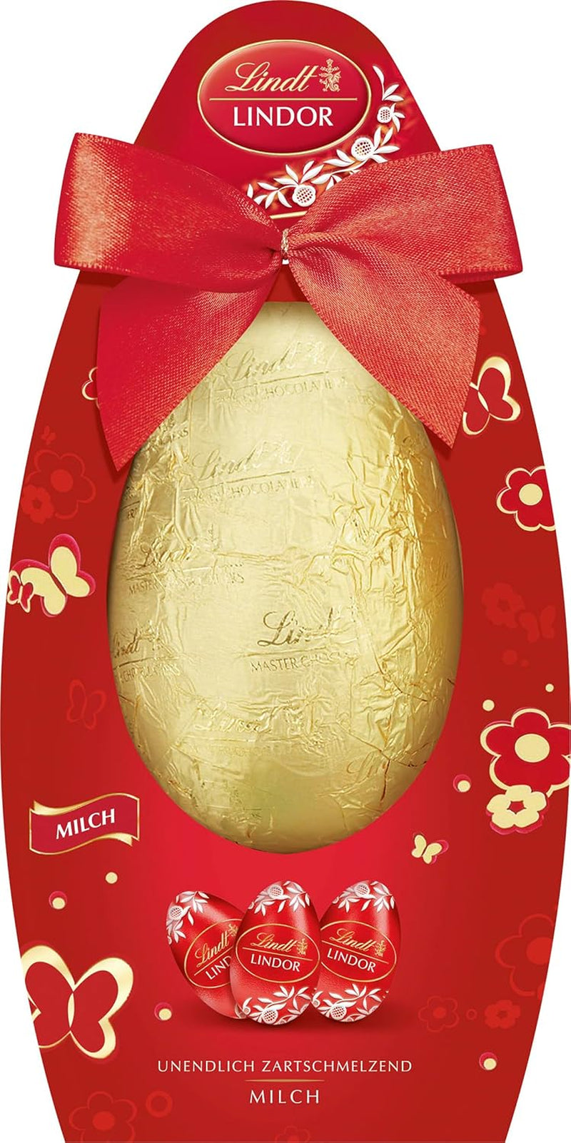 Mélange de Pâques Lindt Chocolat LINDOR | Boîte 144g | Œufs LINDOR qui fondent dans la bouche en trois variantes : Chocolat au lait, Chocolat noir, Noisette | Chocolat de Pâques | Cadeau de chocolat | 1 paquet