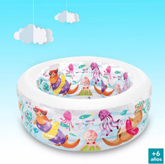 Piscină acvariu Intex, multicoloră, 152x152x56 cm, 58480NP