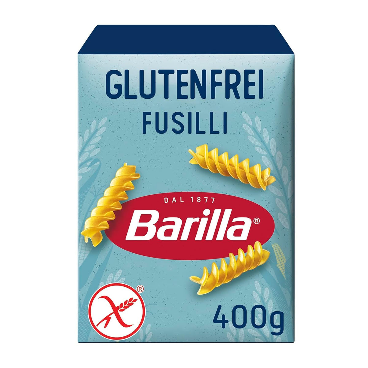 Pâtes Fusilli Barilla sans gluten à base de délicieux maïs et riz - parfaites pour les personnes atteintes de la maladie coeliaque ou d'intolérance au gluten 400g