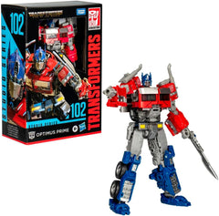Transformers Studio Series Voyager Class Rise of the Beasts 102 Optimus Prime Action Figure Rouge Blanc Bleu Figurines Naty Shop