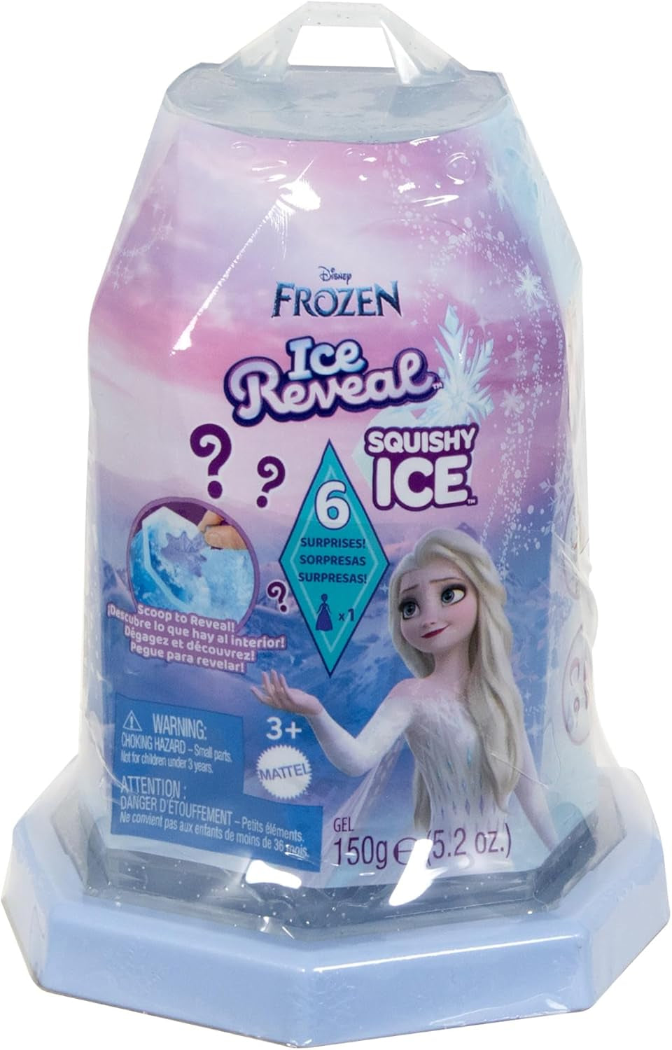 Mattel Disney Frozen Ice Reveal Squishy Ice Gel Doll et 6 surprises, y compris la figurine Friends et les accessoires (les poupées peuvent varier) HRN77 Naty Shop Dolls
