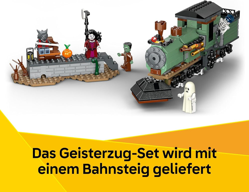 LEGO Creator Geisterhaus - 3-in-1 Spielzeug mit Haus - Bauset umbaubar in Schiff oder Zug - Mit 5 gruseligen Minifiguren - Cooles Halloweengeschenk für Jungen und Mädchen ab 9 Jahren - 31167