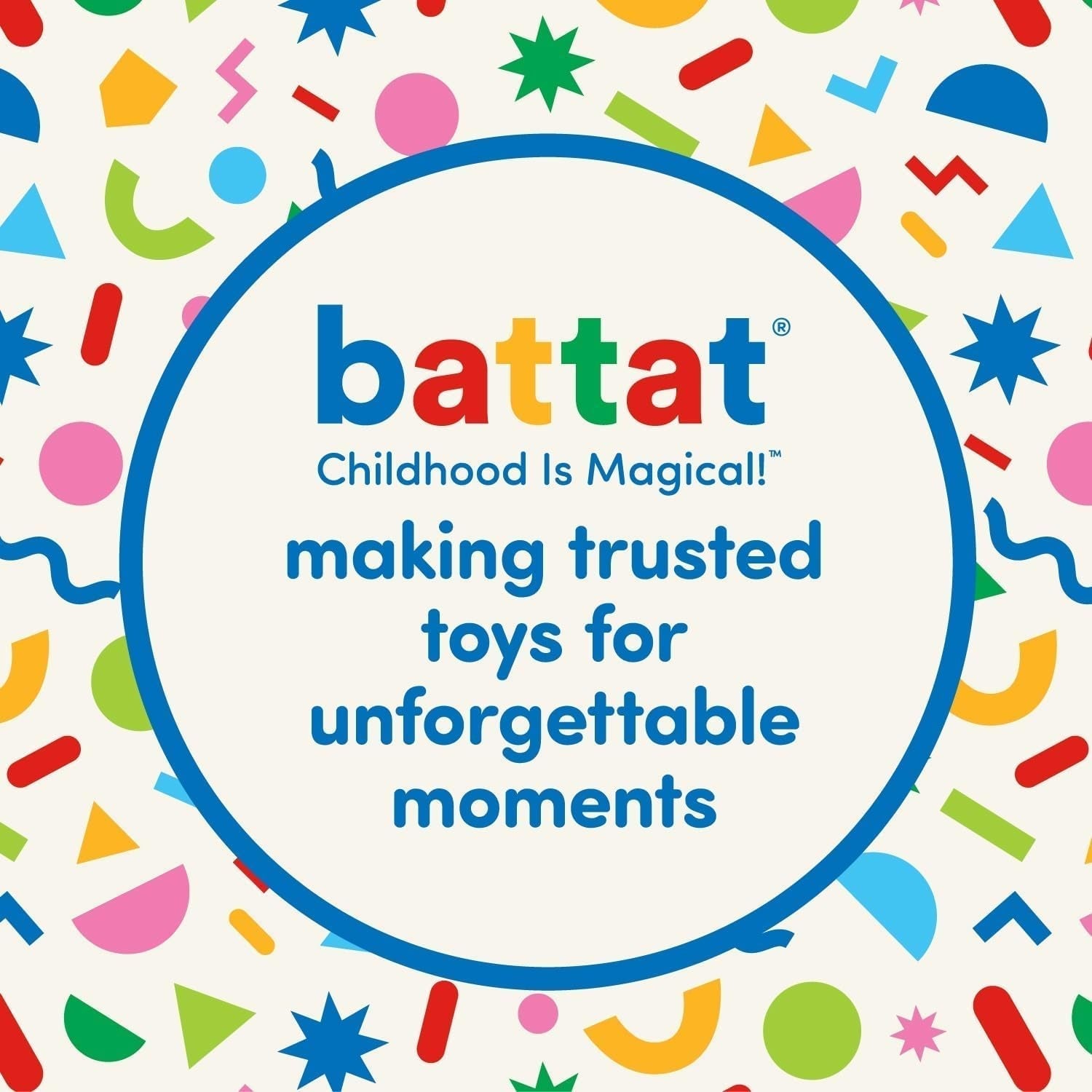 Battat plastic, BT2525Z Jucărie interactivă cu volan, de asemenea, pentru călătorii și călătorii cu mașina, cu lumini și sunete pentru copii cu vârsta de 2 ani și peste, roșu, compatibil cu mașinile Jucarii Bebe Naty Shop