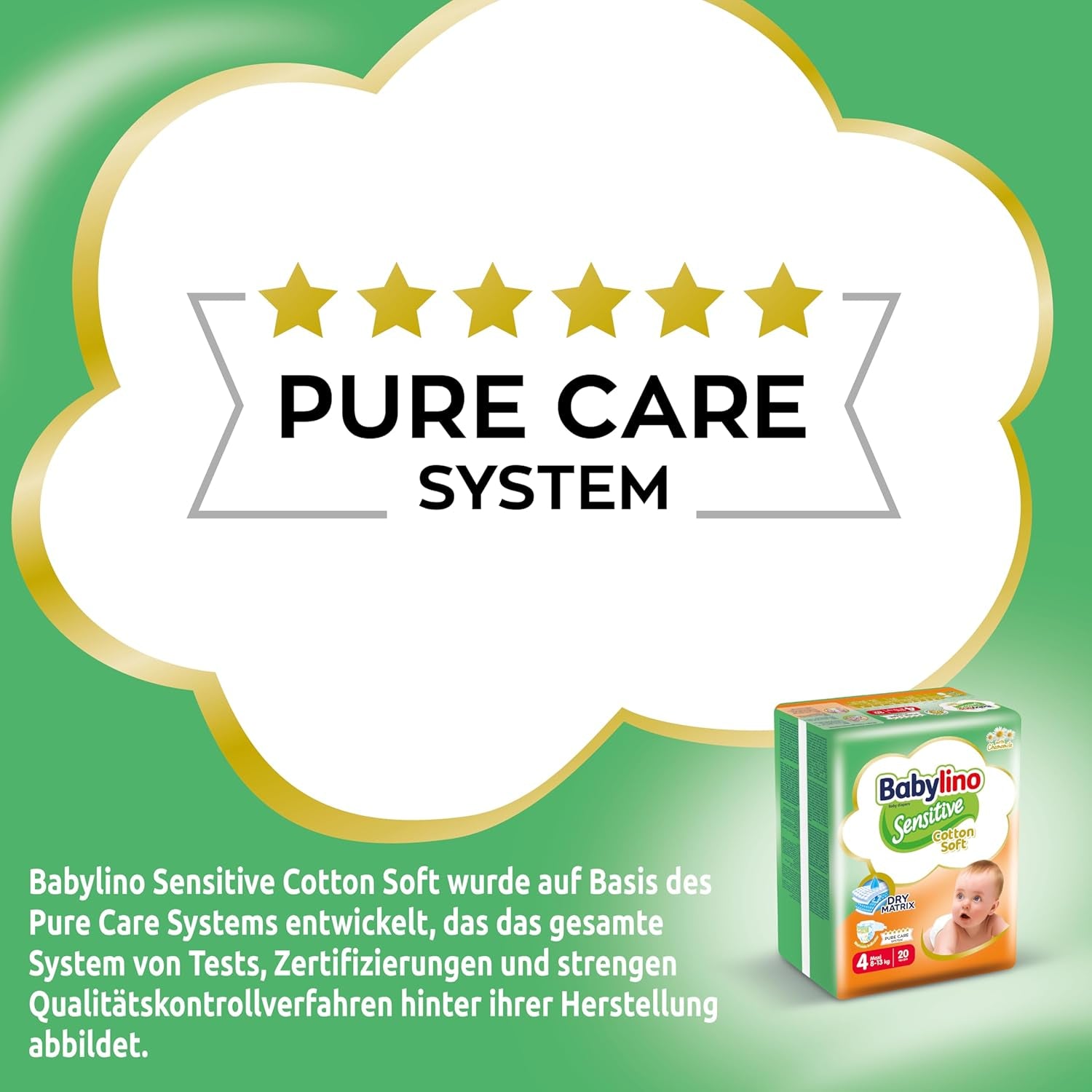 Couches bébé Sensitive taille 4, Maxi (8-13 kg), 20 pièces