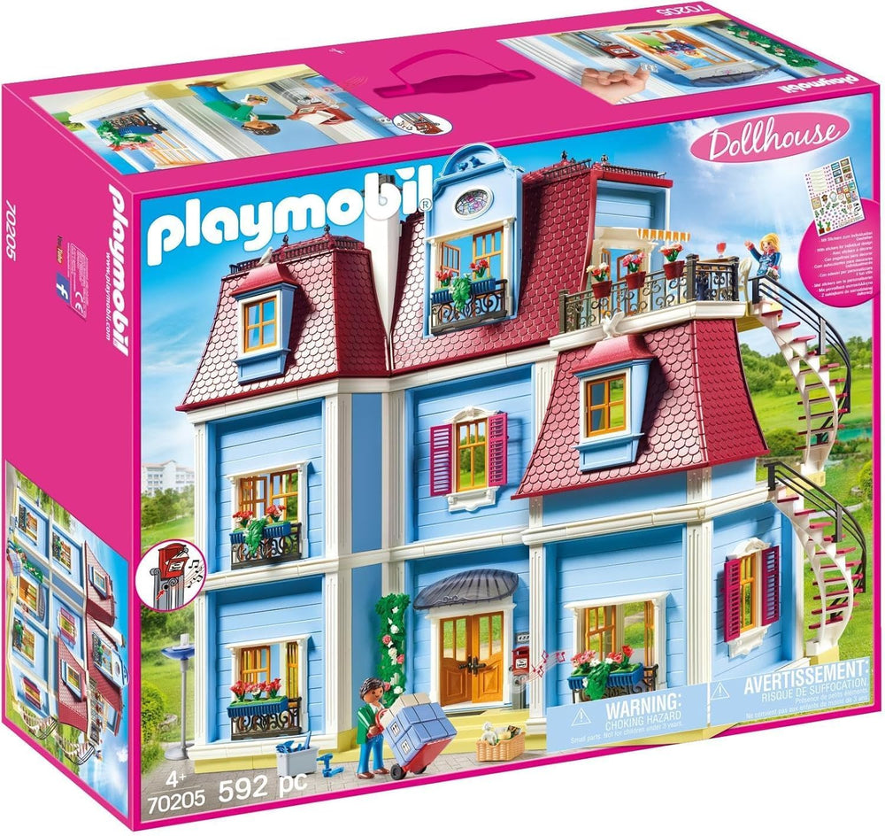 70205 My Big Dollhouse avec cloche fonctionnelle, à partir de 4 ans et 70207 Salon confortable avec maison de poupée à effet de lumière, à partir de 4 ans