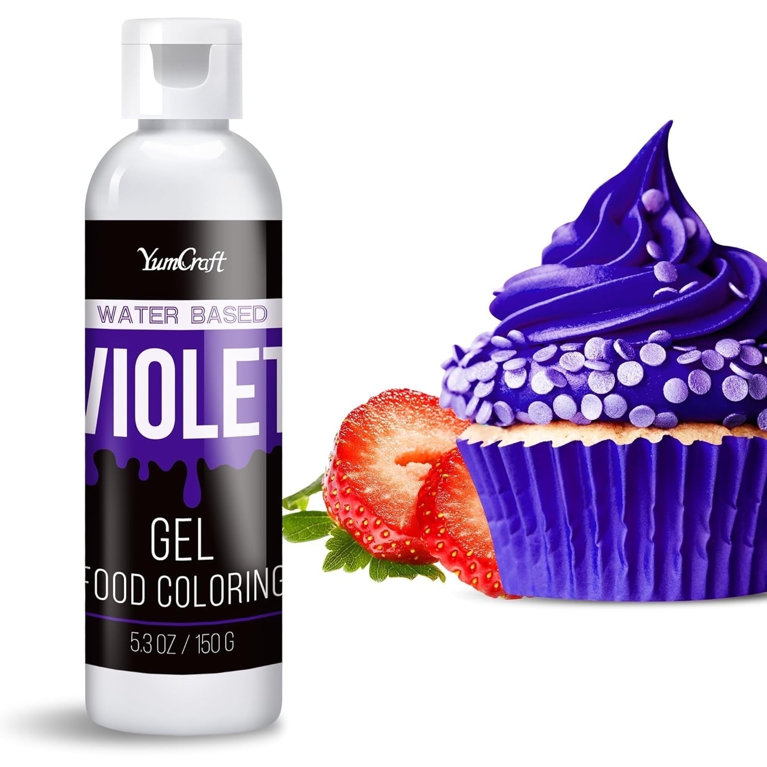 Colorant alimentaire en gel – Colorant alimentaire en gel hautement concentré pour gâteaux, pâtisserie, œufs de Pâques, boissons – Colorant alimentaire sans sucre pour fondant, glaçage, slime, décoration de gâteaux (velours rouge, 150 g)