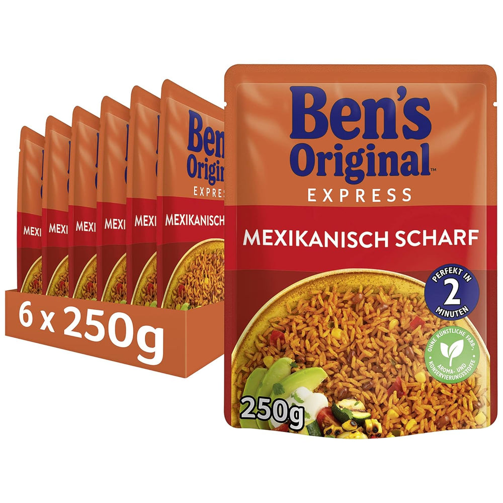 BEN'S ORIGINAL™ Riz express mexicain 6 x 220g