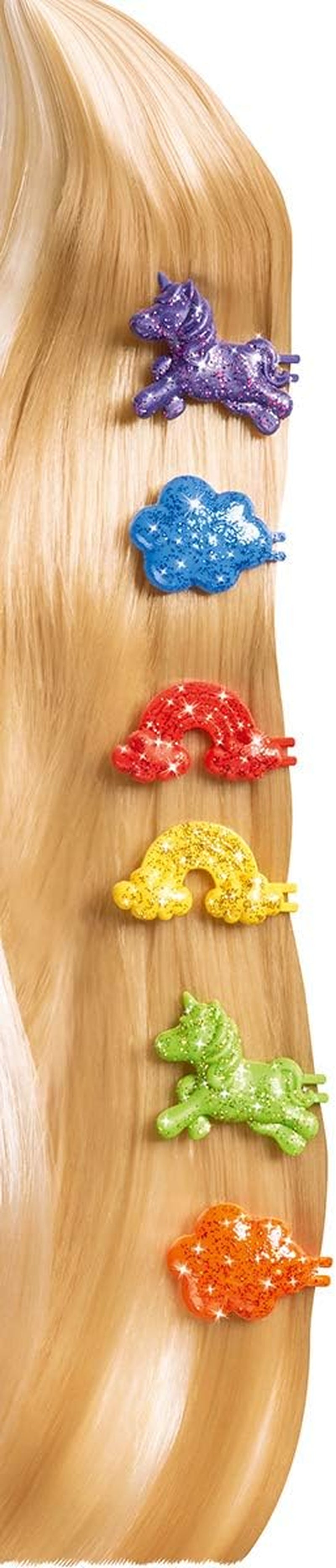 Simba Steffi Love XXL Hair / Puppe im Paillettenkleid mit Regenbogeneffekt und super Langen Haaren / inkl. Haarclips und Kamm / 29cm / Für Kinder ab 3 Jahren
