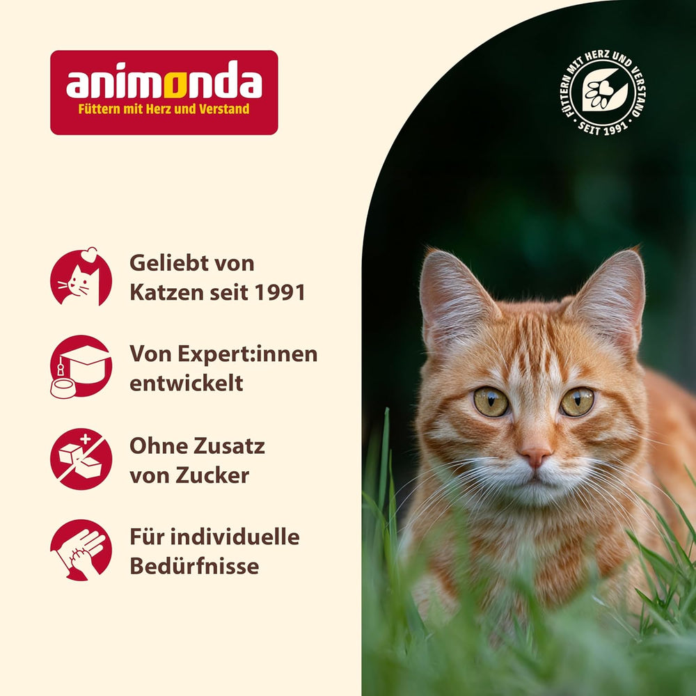 animonda Carny Katzen Nassfutter Kitten Huhn + Pute (12 x 400g), Kitten getreidefreies Katzennassfutter ohne Zucker für wachsende Kätzchen bis 1 Jahr, mit frischen Zutaten