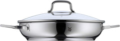WMF Devil Casserole à induction 26 cm avec couvercle en verre, acier inoxydable avec revêtement Cromargan, revêtement céramique, va au four Casseroles et poêles Naty Shop