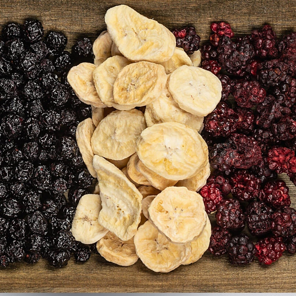 Bananes séchées au congélateur | Paquet 120g Bananes séchées sans sucre | Banane séchée au congélateur | Bananes aux fruits secs | Bananes fraîches lyophilisées | Tranches de banane lyophilisées Produits déshydratés Naty Shop