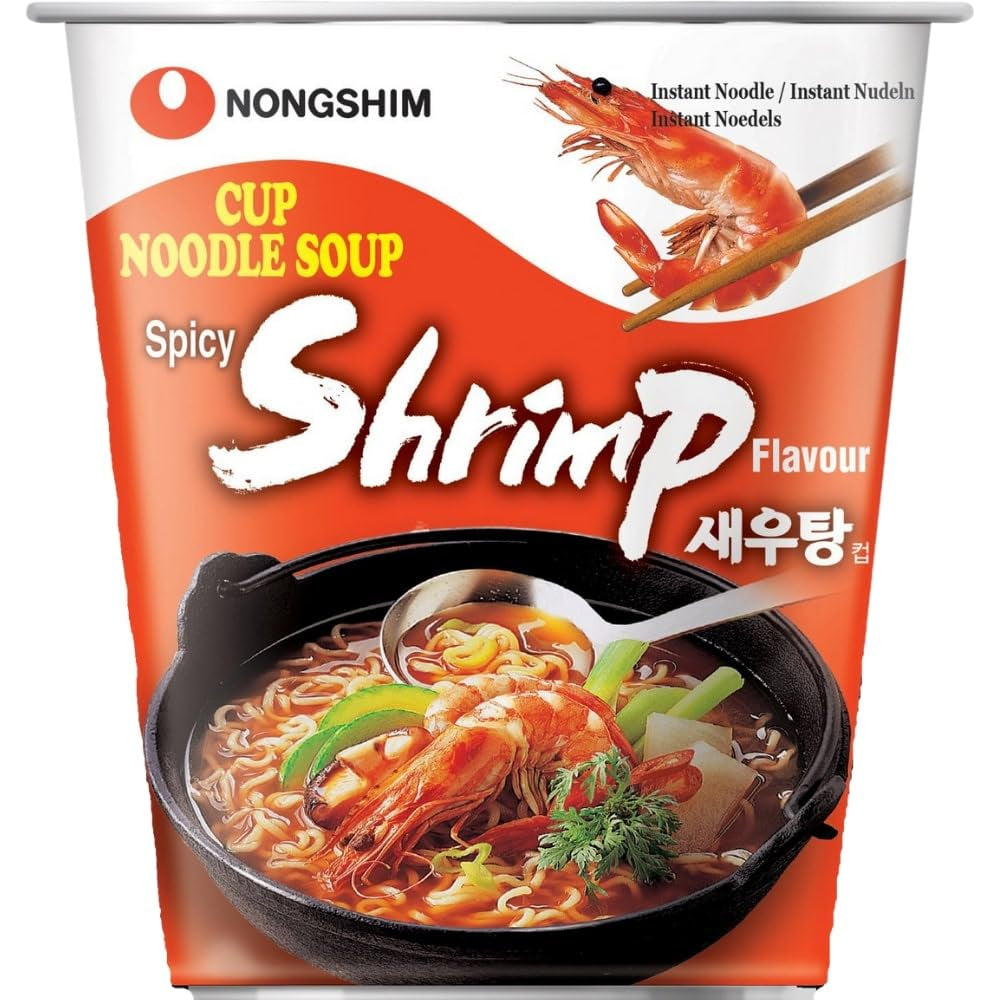 Nouilles instantanées Nong Shim Kimchi Ramyun Grand bol – Soupe ramen coréenne – Préparation rapide – 1 paquet de 112 g