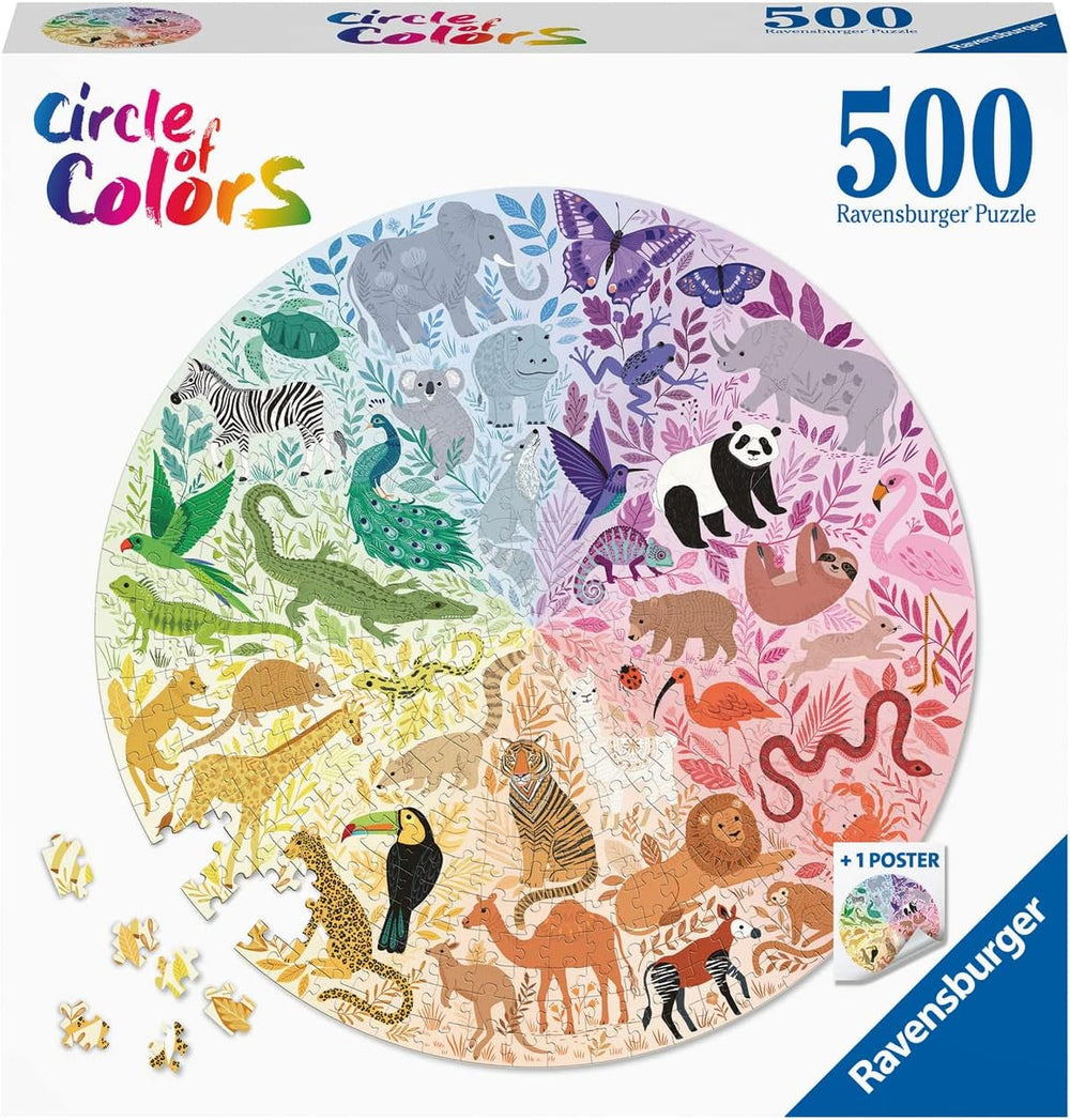 Ravensburger Puzzle 17172 Cercle de couleurs - Animaux 500 pièces Puzzle Naty Shop Titre par défaut