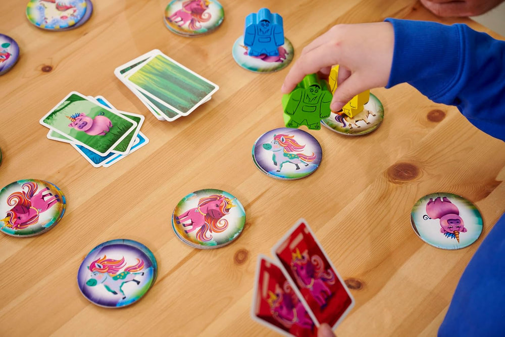 Zoch 601105184 - Petite Corne de la Forêt Géante (Jeu pour enfants à partir de 4 ans) - jeu de licorne fantastique pour enfants, pour 2 à 4 joueurs, env. 20 minutes de jeu par tour