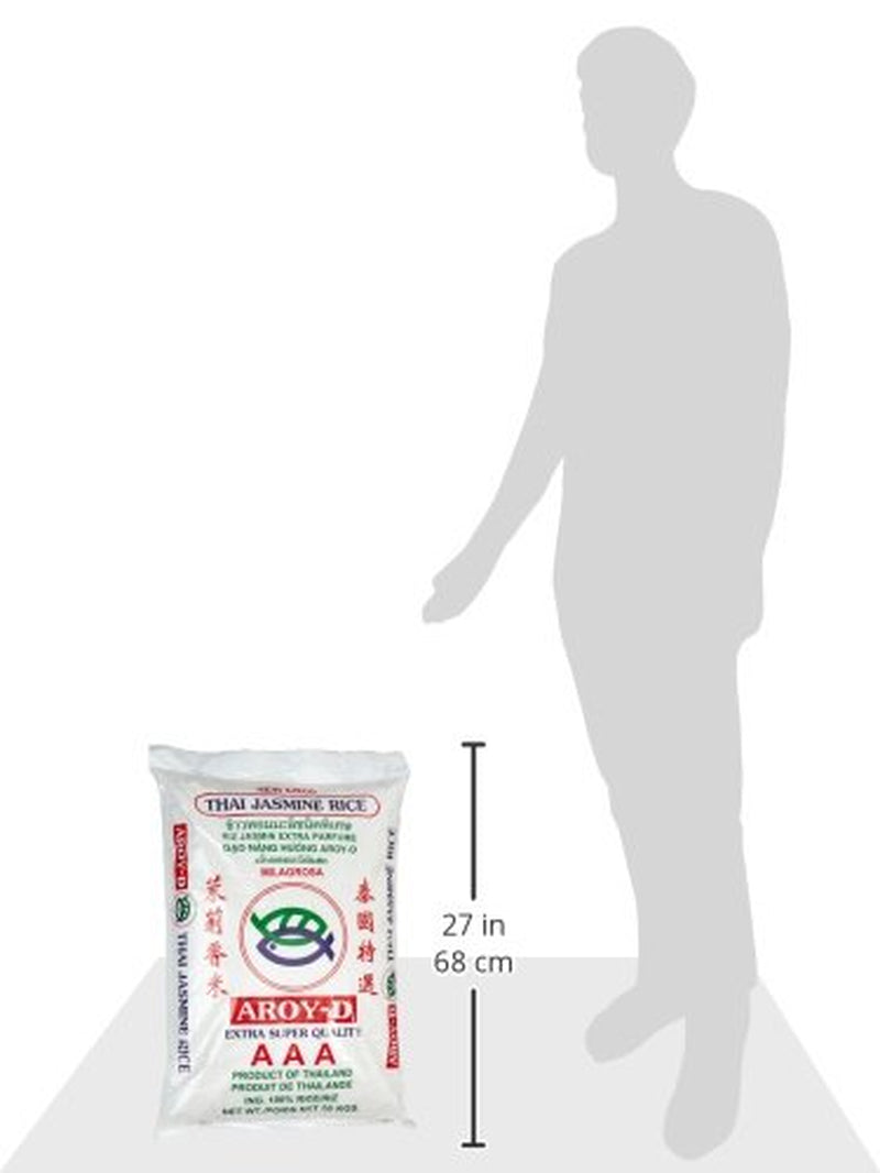 Riz parfumé Aroy-D, 100% riz à grains longs, 1 paquet (1 x 20 kg)