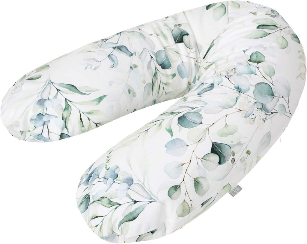 Perna Rotho Babydesign Multi (190 x 35 cm) - Hipoalergenică - Silențioasă - Pernă pentru dormit lateral - Lavabilă la mașină Accesorii Hrana si Alaptare Bebe Naty Shop Motiv Natural Leaves Multi